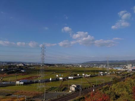 木津川市の街並み 木津川市,jr,jr西日本の写真素材