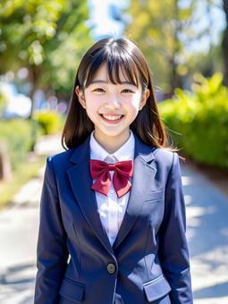 女子中学生 AI生成画像 女子中学生 AI生成画像の写真