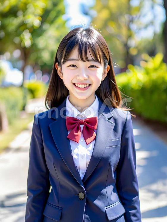 女子中学生　AI生成画像 女子中学生,女子高校生,女子高生の写真素材