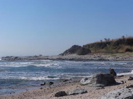 冬の海 冬の海 海,海岸線,冬の写真素材