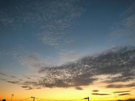 きれいな夕焼け 夕焼け,夕日,風景の写真素材