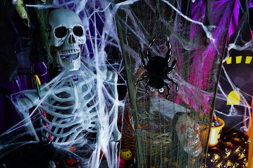 ハロウィンの骸骨 ハロウィンの骸骨の写真