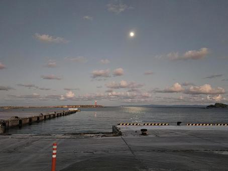 月と港 月と港の写真