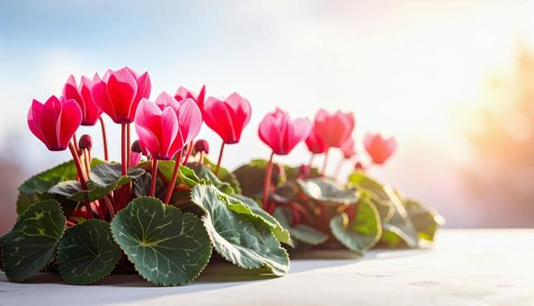 シクラメンの花の写真