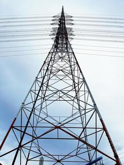 鉄塔 鉄塔 鉄塔,電気,送電線の写真素材