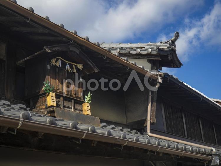 うだつの上がる街並み 美濃市,街並み,うだつの写真素材