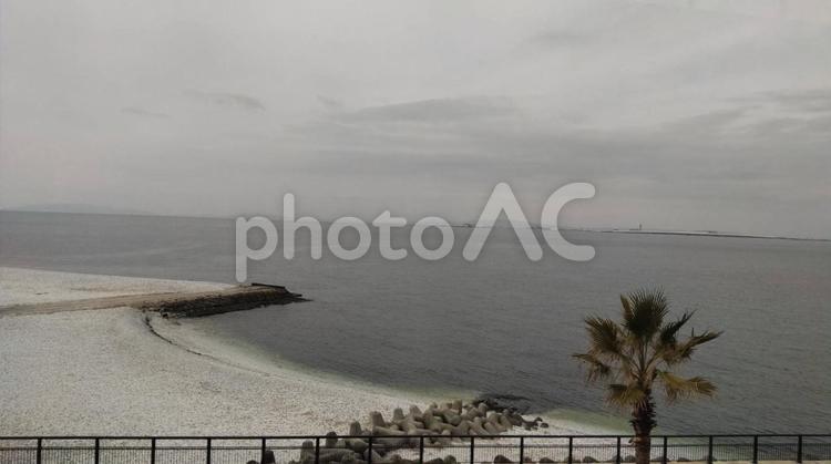 セピア色の海岸 海岸,海,空の写真素材