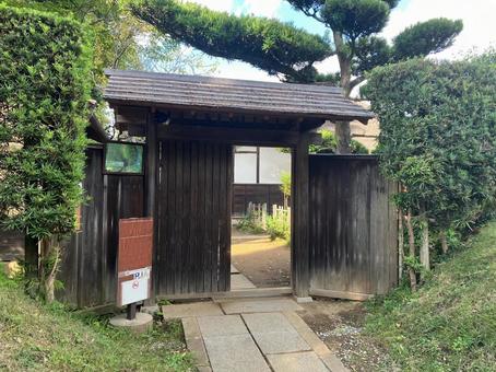 佐倉の武家屋敷の門 武家,屋敷,門の写真素材