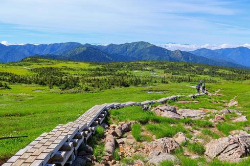 苗場山 苗場山 苗場山,新潟,日本百名山の写真素材