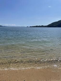 広島県の海 広島県の海 海,空,砂浜の写真素材