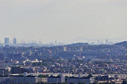 超望遠で眺める街並み風景 超望遠で眺める街並み風景の写真