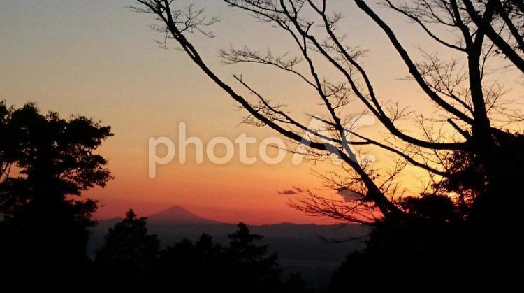夕焼けの風景 夕焼け,淋しい,風景の写真素材