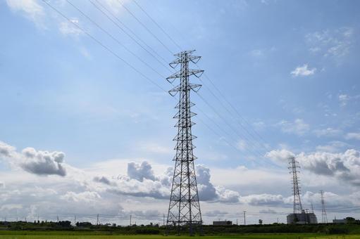 Transmission tower High voltage AC, JPG