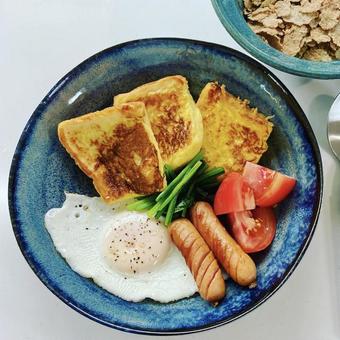 朝食 朝食 朝食,朝食手作り,朝ごはんの写真素材