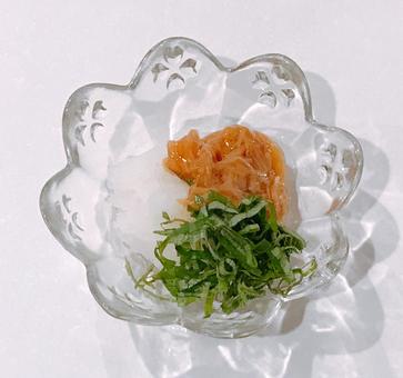 なめ茸おろし なめ茸おろし なめ茸おろし,大葉なめ茸おろし,青じそなめ茸おろしの写真素材