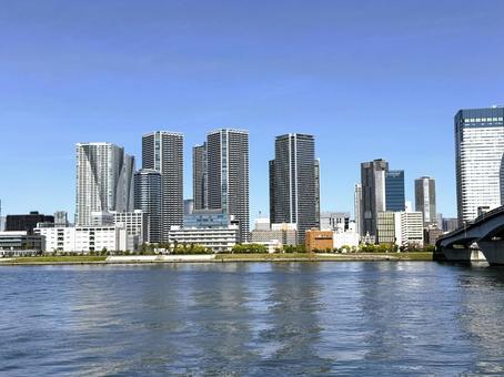 豊洲公園から見た東京の街 2025年春 豊洲公園から見た東京の街 2025年春 シーサイド,五月晴れ,江東区の写真素材