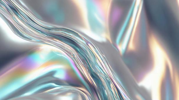 波打つクロムの抽象的なテクスチャ 波打つクロムの抽象的なテクスチャの写真