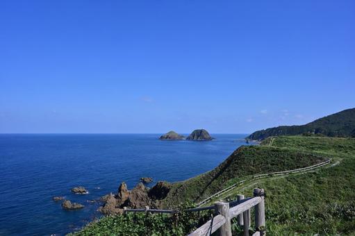 大野亀 海 大野亀 海 佐渡ヶ島,新潟,日本の写真素材