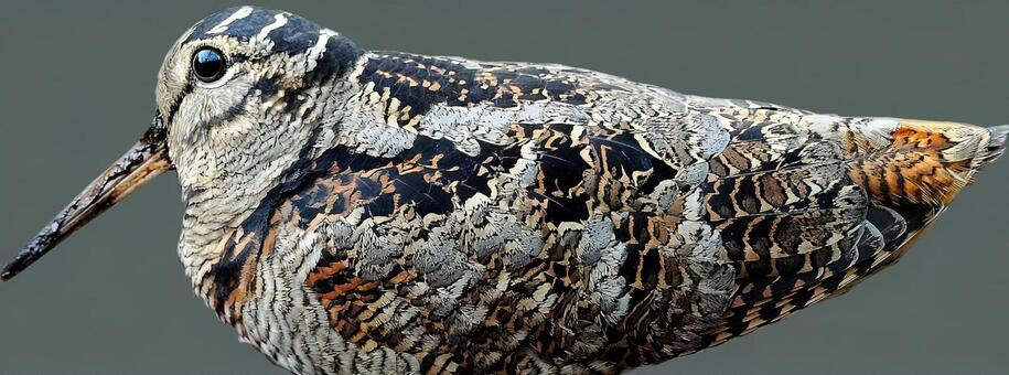 ヤマシギの側面図 ヤマシギ,冬鳥,野鳥の写真素材