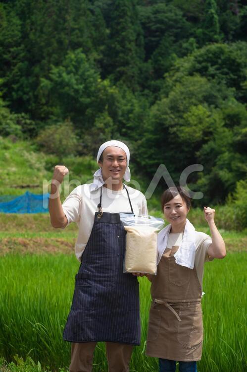 お米と農家 農家,お米,農業の写真素材