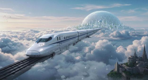 アトランティス行きスカイリニア新幹線の写真