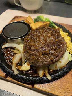 洋食_2 洋食,ハンバーグ,鉄板の写真素材