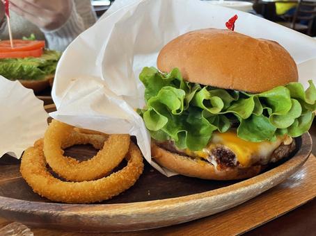 ハンバーガー ハンバーガー,ランチ,アメリカンの写真素材