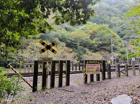 JR土讃線、坪尻駅の第4種踏切 JR土讃線、坪尻駅の第4種踏切 jr,jr四国,土讃線の写真素材