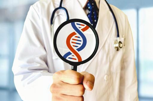 遺伝子の研究をする医師 遺伝子の研究をする医師 遺伝子,dna,医療の写真素材