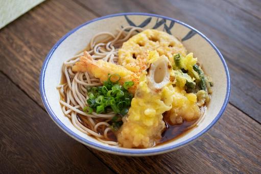 天ぷらそば 天ぷらそば,蕎麦,天麩羅の写真素材