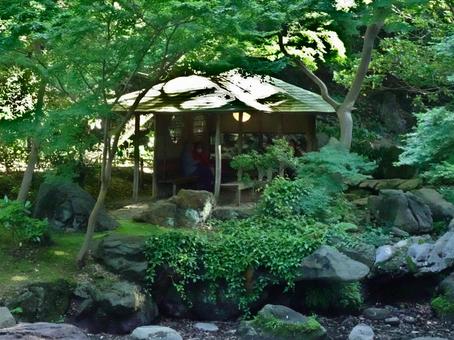 六義園の滝見茶屋 六義園の滝見茶屋の写真