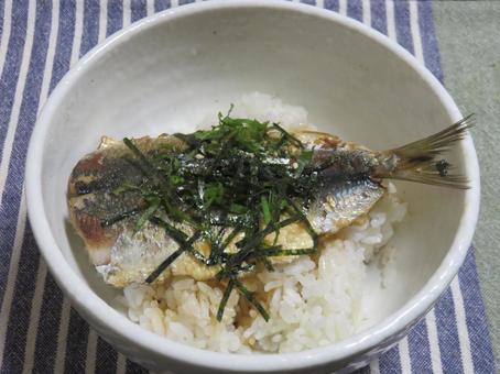 イワシの蒲焼丼 イワシの蒲焼丼 いわし,蒲焼,魚の写真素材
