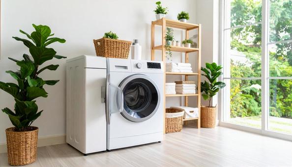 縦型洗濯機 縦型洗濯機の写真