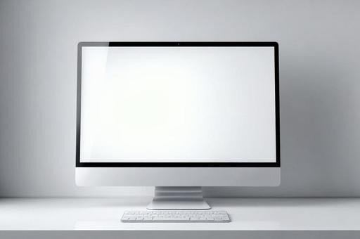 パソコン モックアップ iMac風 パソコン モックアップ iMac風の写真