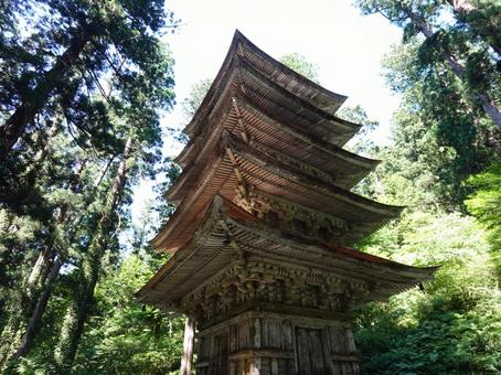 山形県の国宝 羽黒山五重塔 山形県の国宝 羽黒山五重塔の写真