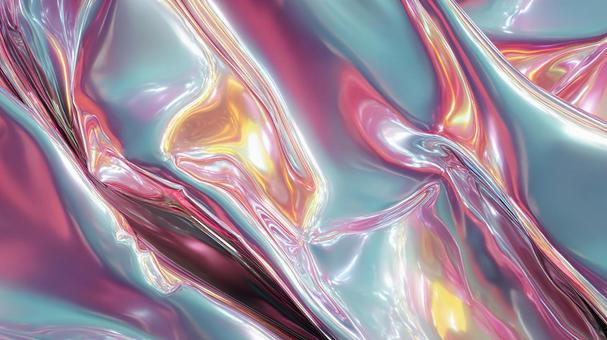 虹色に光る液体金属の背景 虹色に光る液体金属の背景の写真
