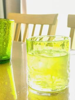 Cold green tea, JPG