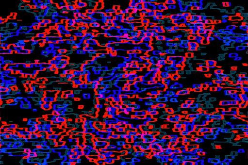 デジタル流体・抽象背景 赤,青,グニャグニャの写真素材