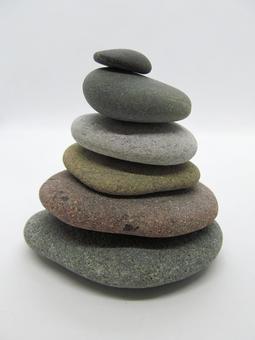 自然の石 自然の石 石,楕円,グレーの写真素材