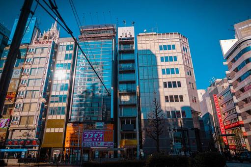 新宿のビル群 新宿のビル群 新宿,ビル群,街並みの写真素材