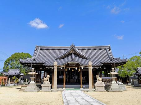 大塩天満宮、拝殿、兵庫県姫路市 大塩天満宮、拝殿、兵庫県姫路市 大塩,天満宮,鳥居の写真素材