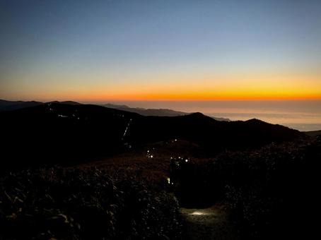 達磨山からの夕景 達磨山からの夕景の写真