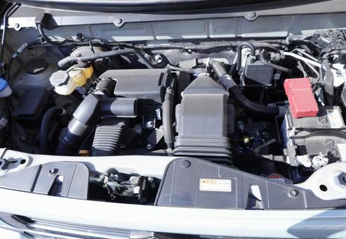 エンジンルーム エンジンルーム,エンジン,ボンネットの写真素材