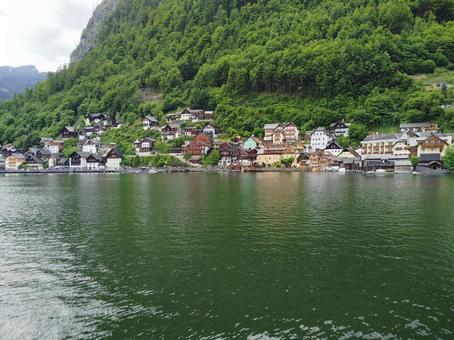【オーストリア】ハルシュタット湖対岸 【オーストリア】ハルシュタット湖対岸 オーストリア,ハルシュタット,ハルシュタット湖の写真素材