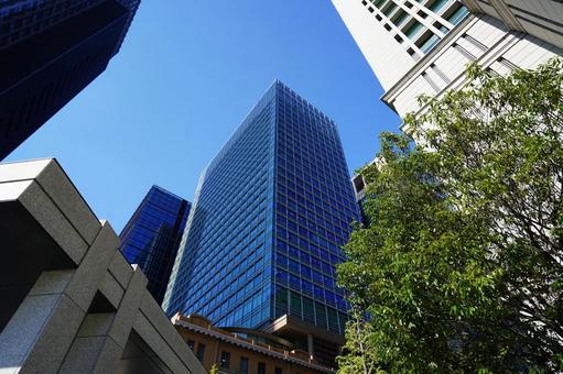 東京 東京駅周辺の高層ビル4 高層ビル,摩天楼,ビル群の写真素材