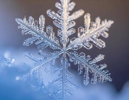 雪の結晶の接写素材 雪の結晶の接写素材の写真