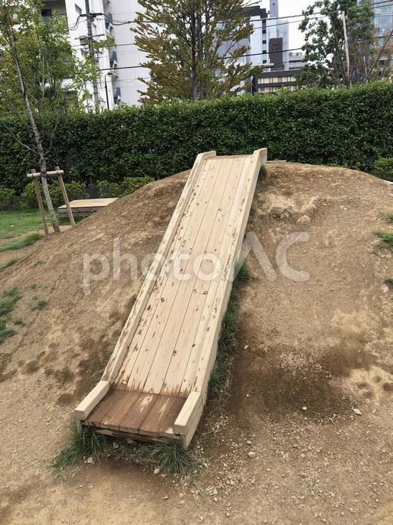 公園で撮影した滑り台２ 滑り台,公園,遊具の写真素材