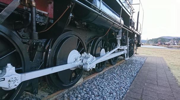 機関車の車輪 機関車の車輪の写真