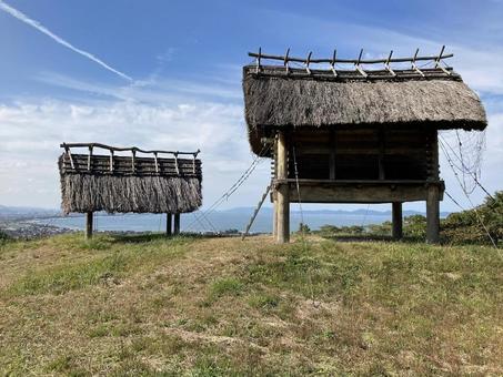 史跡　妻木晩田遺跡 史跡,妻木晩田遺跡,妻木晩田の写真素材