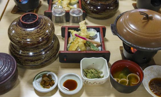 彩り豊かな会席料理の膳 和食,日本料理,会席料理の写真素材
